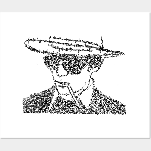 Hunter S Thompson Wall Art by OSCAR BANKS ART